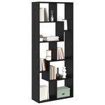 vidaXL Bibliothèque Chêne noir 67 x 25 x 161.5 cm Bois d'ingénierie