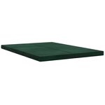 vidaXL Canapé-lit pliable 140 x 67 x 45 cm Vert foncé