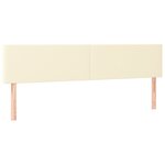 vidaXL Tête de lit à LED Crème 180x5x78/88 cm Similicuir