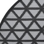 vidaXL Tapis d'extérieur noir Ø200 cm PP