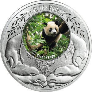 Monnaie GIANT PANDA Save the World Argent 500 Francs Cameroon 2026