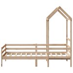 vidaXL Lit de jour avec toit sans matelas 80x200 cm bois massif
