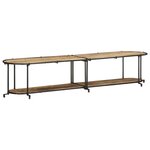 vidaXL Meuble TV 200x42x40 cm bois massif de manguier brut