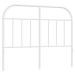 vidaXL Tête de lit de remplacement métal blanc 120 cm