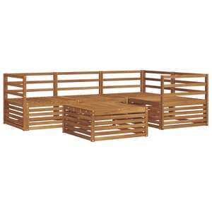 vidaXL Ensemble de canapés d'extérieur 5 pc Naturel