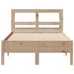 vidaXL Cadre de lit sans matelas 120x190 cm bois de pin massif