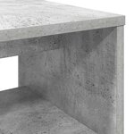vidaXL Meuble TV Gris béton 100 x 35 x 40 cm Bois d'ingénierie