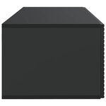 vidaXL Meuble TV mural Noir 78 5 x 41 x 30 cm Bois d'ingénierie