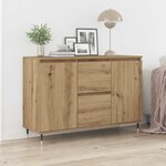 vidaXL Buffet chêne artisanal 101.5 x 35 x 70 cm Bois d'ingénierie