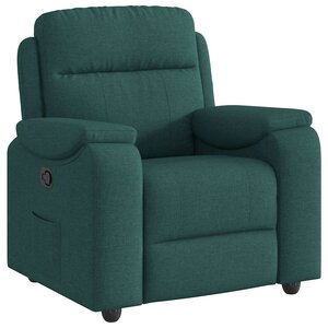 vidaXL Fauteuil inclinable Vert foncé Tissu