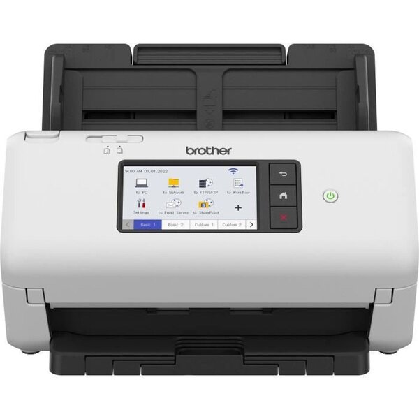 Scanner de documents bureautique recto-verso ADS-4700 40 ppm/80 ipm - Ethernet Wi-Fi Wi-Fi Direct