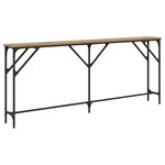 vidaXL Table Console Chêne Artisanal 180x23x75 cm Bois d'ingénierie