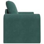 vidaXL Canapé-Lit Vert foncé 98 x 71 x 83 cm Velours