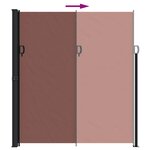 vidaXL Auvent latéral rétractable marron 220x300 cm