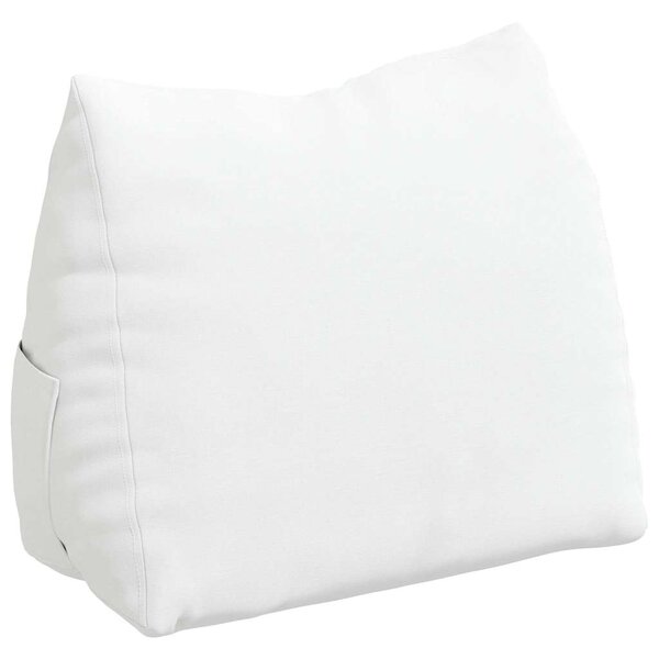 vidaXL Coussin de Dos Blanc 45 x 20 x 35 cm tissu