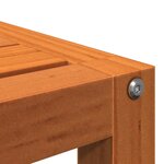 vidaXL Supports pour plantes 3 Pièces marron cire bois de pin massif