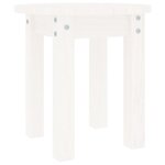 vidaXL Table basse Blanc Ø 35x35 cm Bois massif de pin