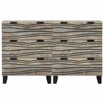 vidaXL Ensemble de buffet avec tiroir 2 Pièces Blanc 60 x 33 5 x 75 cm