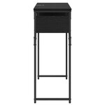 vidaXL TableConsole Chêne noir 75x30x75cm Bois d'ingénierie