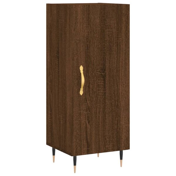 vidaXL Buffet Chêne marron 34 5x34x90 cm Bois d'ingénierie