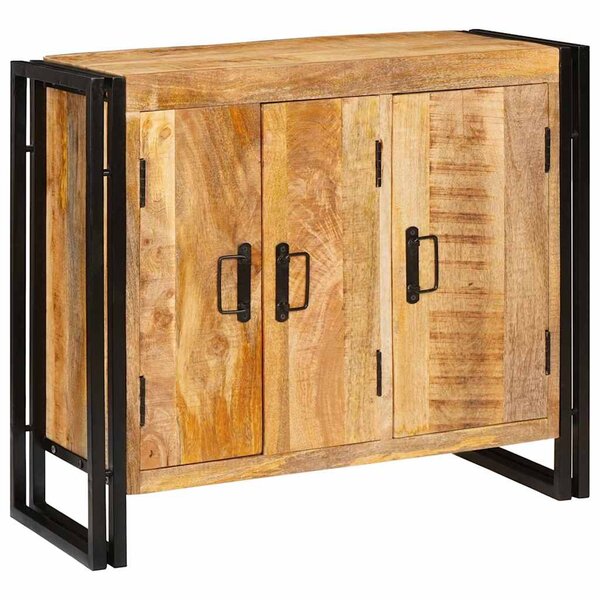 vidaXL Buffet Marron 80 x 33 x 70 cm bois de manguier massif