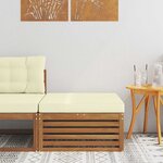 vidaXL Pouf d'Extérieur Bois d'Acacia Massif Naturel