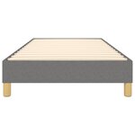 vidaXL Cadre de lit sans matelas gris foncé 90x190 cm tissu