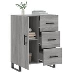 vidaXL Buffet sonoma gris 69 5x34x90 cm bois d'ingénierie