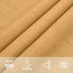 vidaXL Voile d'ombrage 160 g/m² triangulaire sable 4x4x5 8 m PEHD