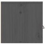 vidaXL Armoires murales 2 Pièces Gris 80x30x30 cm Bois de pin massif