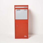 Boîte à colis Large Rouge 2 portes Acier galvanisé SMART PARCEL BOX®