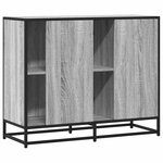vidaXL Buffet sonoma gris 92x35x76 cm bois d'ingénierie