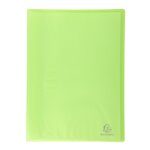 Protège-documents polypropylène semi-rigide 24 x 32 cm - 20 vues  - vert lime