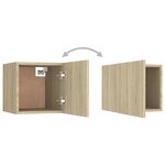 vidaXL Ensemble de meubles TV 7 Pièces Chêne sonoma Bois d'ingénierie