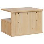 vidaXL Cabinet de chevet HILL Marron miel 40 x 31 x 27 cm Pin massif