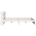 vidaXL Cadre de lit avec tête de lit sans matelas blanc 140x200 cm