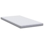 vidaXL Matelas Blanc 90 x 200 cm Tissu jacquard