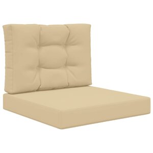 vidaXL Coussin de canapé d'extérieur Polyester Beige 60 x 60 cm