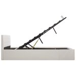 vidaXL Cadre de lit avec rangement hydraulique Similicuir 160x200 cm