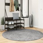 vidaXL Tapis shaggy PAMPLONA poils longs moderne gris Ø 160 cm