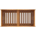 vidaXL Jardinière avec doublure 100x50x100 cm bois massif d'acacia