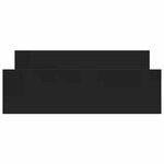 vidaXL Cadre de lit sans matelas noir 120x190 cm
