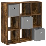 vidaXL Buffet Chêne fumé 73 5 x 24 x 69 5 cm