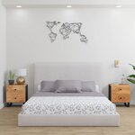 vidaXL Tables de chevet 2 Pièces 40x33x46 cm Bois d'acacia massif