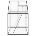 vidaXL Serre avec cadre de base anthracite 169x114x195 cm aluminium