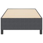 vidaXL Cadre de lit Gris foncé 90 x 200 cm Tissu en velours côtelé