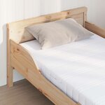 vidaXL Matelas en mousse Blanc 80 x 200 cm tissu