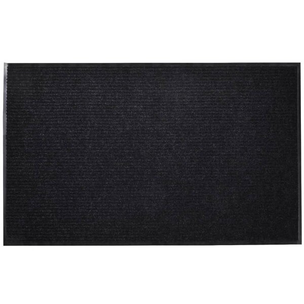 vidaXL Tapis d'entrée noir 90 x 150 cm PVC
