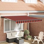 vidaXL Cadre d'auvent Orange et Noir 300 x 250 cm
