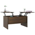 vidaXL Table basse Chêne marron 80x50x42 5 cm Bois d'ingénierie